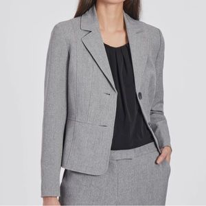Kasper Two-Button Grey Blazer